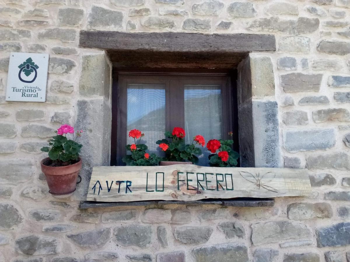 Casa Rural Lo Ferrero Pensionat Belsué Eksteriør billede
